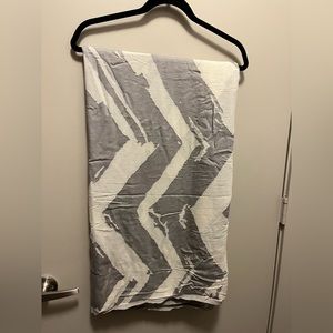 all saints gray chevron scarf